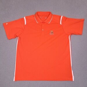 Antigua Golf Polo Shirt Mens Large Orange The Links At Bowen Lake‎